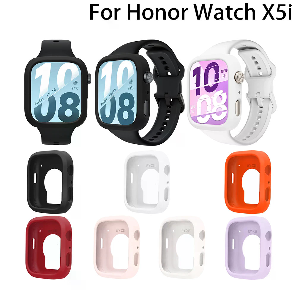 ซิลิโคนป้องกันกรณีสําหรับ Honor นาฬิกา X5i SmartWatch เปลี่ยนอุปกรณ์เสริมกรอบกรณีหน้าจอเปลือกป้องกัน