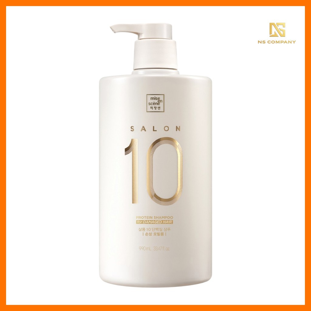 Korean Salon 10 Protein Shampoo for Damaged Hair 990ml 1pc