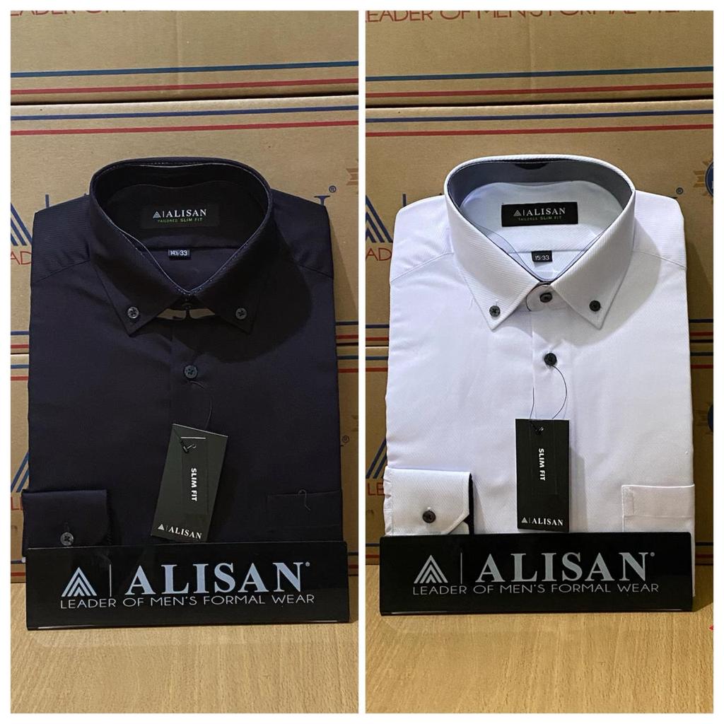 KEMEJA DOBBY SLIMFIT LONG-SLEEVED ALISAN SHIRT