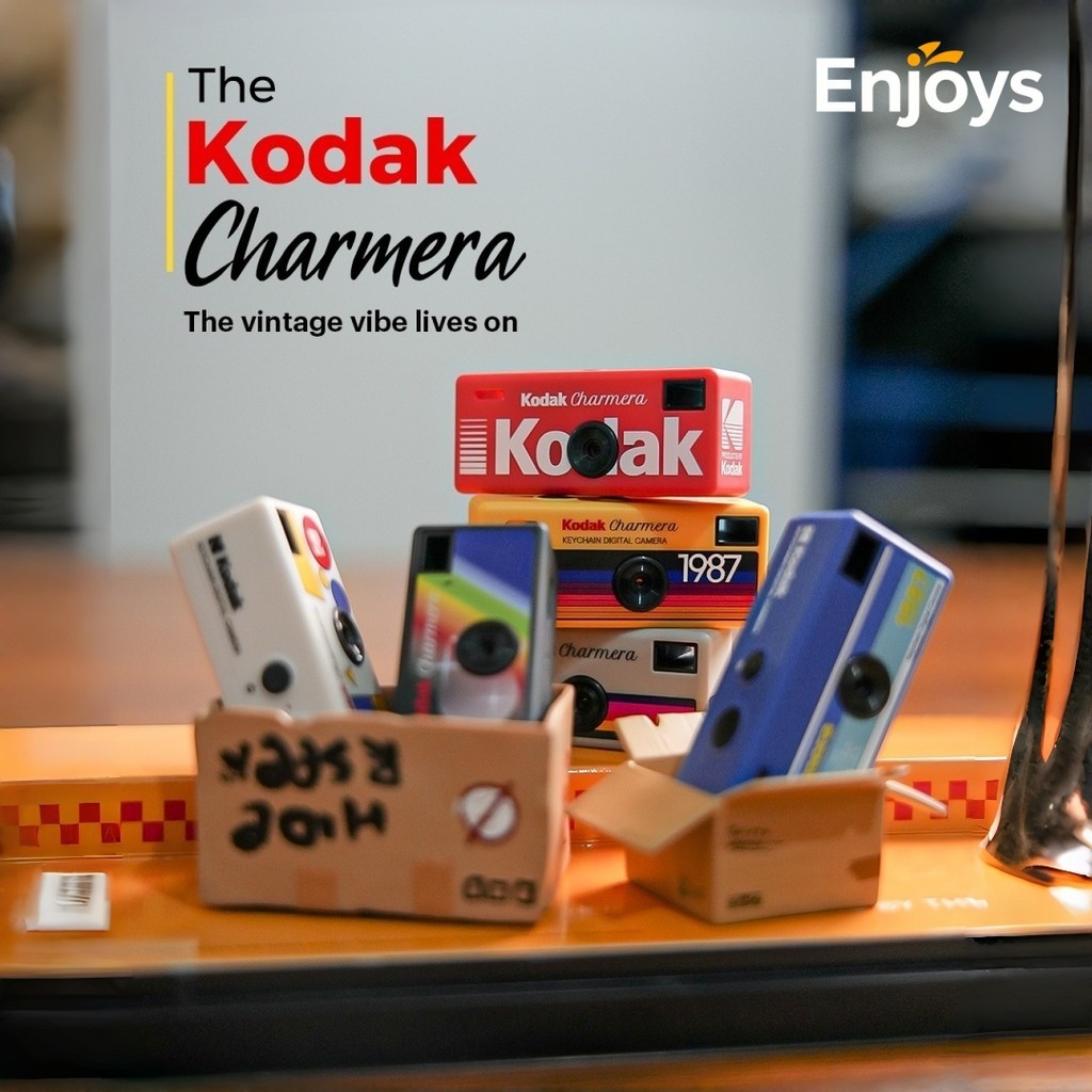 Kodak CHARMERA พวงกุญแจ Mini Digital Camera Collectable Blind Box กล่องเดี่ยว