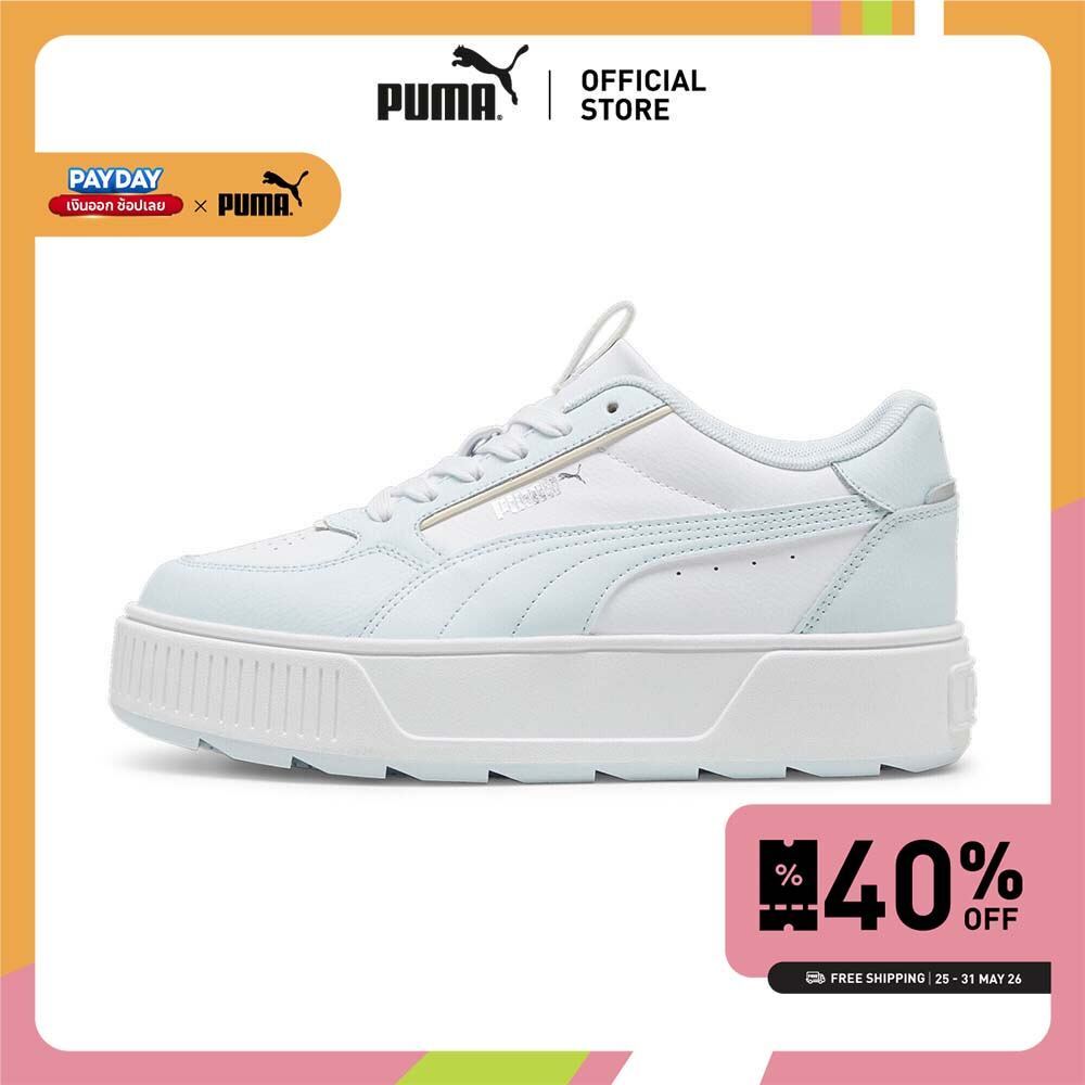 PUMA Basics สนีกเกอร์ผู้หญิง Karmen Rebelle สีขาว - 38721222