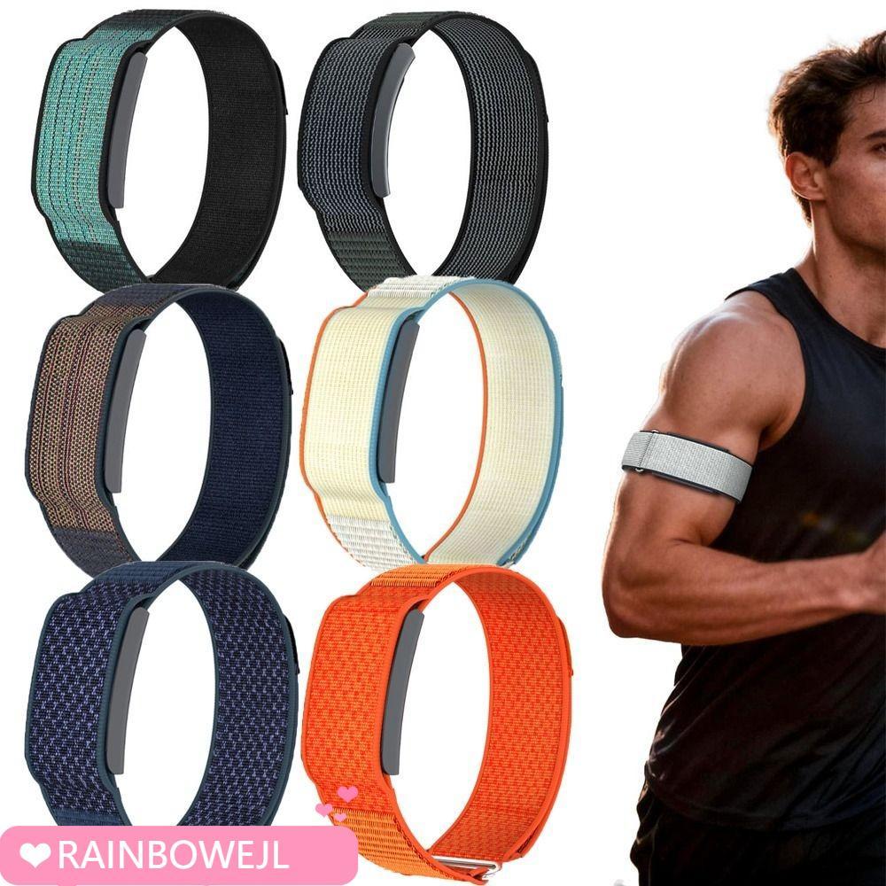 สายรัด RAINBOWEJL Fitness Tracker, การออกแบบห่วง 22 มม.กีฬา, ไนลอนปรับ Breathable Bicep Band สําหรับ Amazfit Helio สายคล้อง