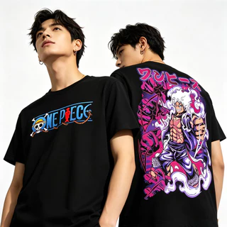 ZY 2026 เสื้อยืดคอกลมแขนสั้นผู้ชาย โอเวอร์ไซส์ ลายวันพีชอนิเมะ มาแรง ผ้าคอตตอนครอส นุ่มสบาย ยูนิเซ็กซ์