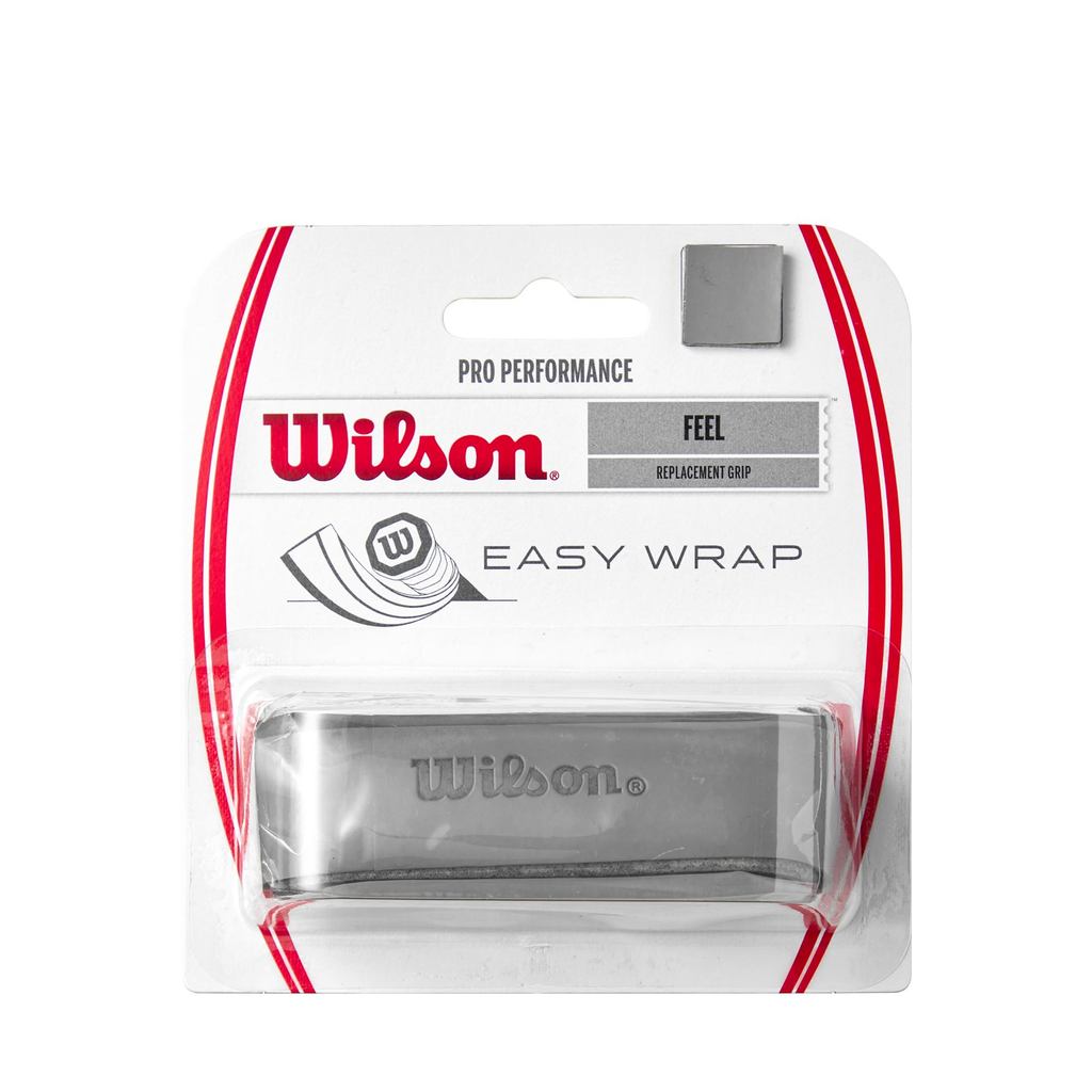 Wilson Pro Performance Grip Tape for Tennis and Badminton - Replacement Grip (Black, Grey, Brown)