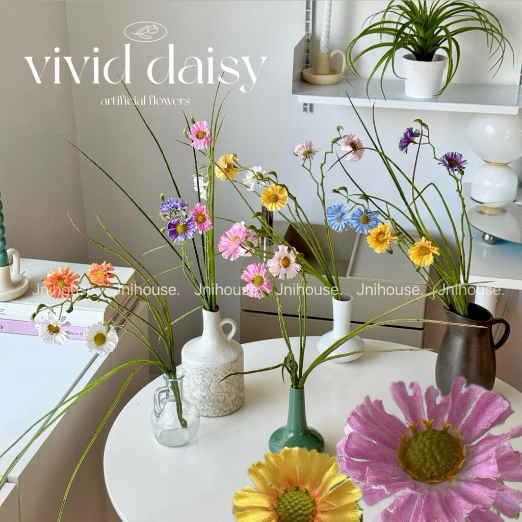 [พร้อมส่ง] Jnihouse : ดอกเดซี่ประดิษฐ์ ดอกไม้ประดิษฐ์ (Vivid Daisy)