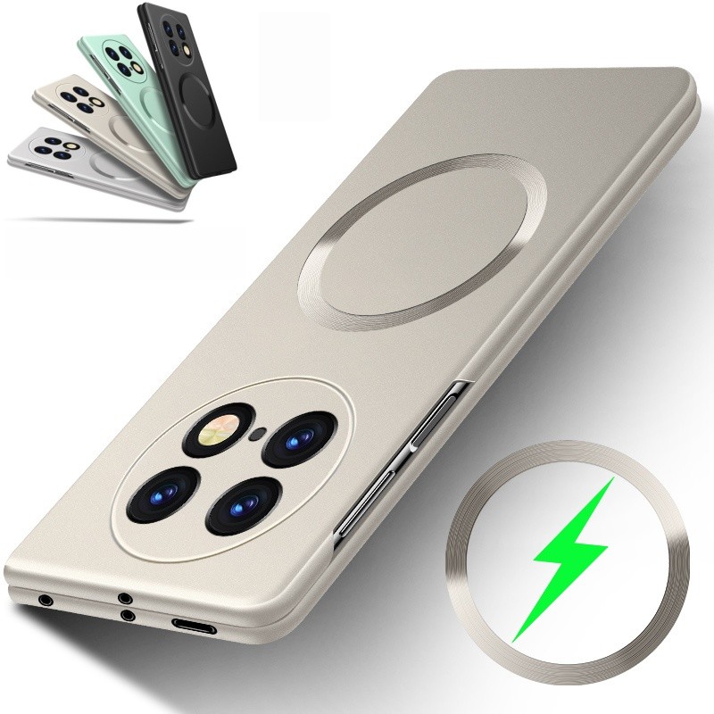 Magnetic Ultra Thin Metal Paint Casing Funda สําหรับ Oppo Find N6 N5 N3 N2 Hard Shell