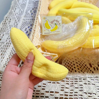 ผลไม้น่ารัก Squishy ความเครียดลูกบอล Fidget Sensory ของเล่นบีบความเครียดบรรเทาของเล่น Anti-Anxiety กล้วยยืดช้า Rising ของเล่น