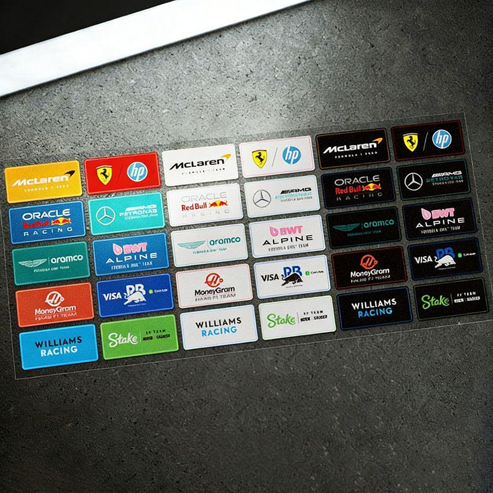 F1 stickers, car window decorative stickers, Verstappen, Norris, Lewis, racing style stickers