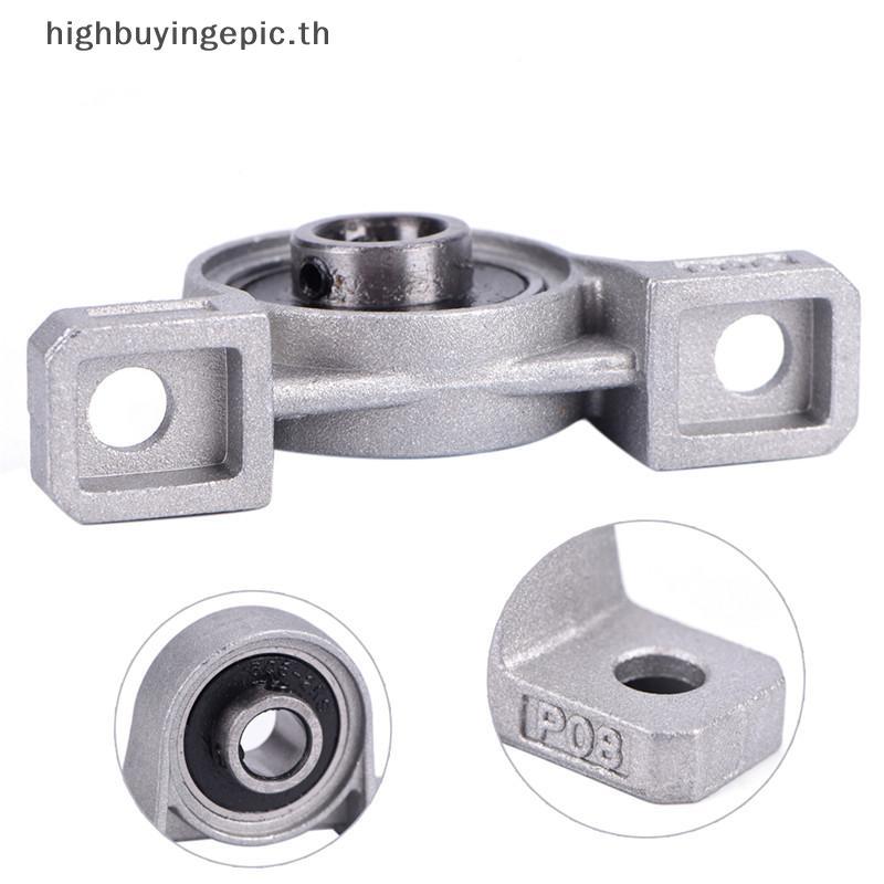 HETH สังกะสีอัลลอยด์เส้นผ่านศูนย์กลาง 8 มม. Bore Ball Bearing Pillow Blo Mounted Support KP08 HETH