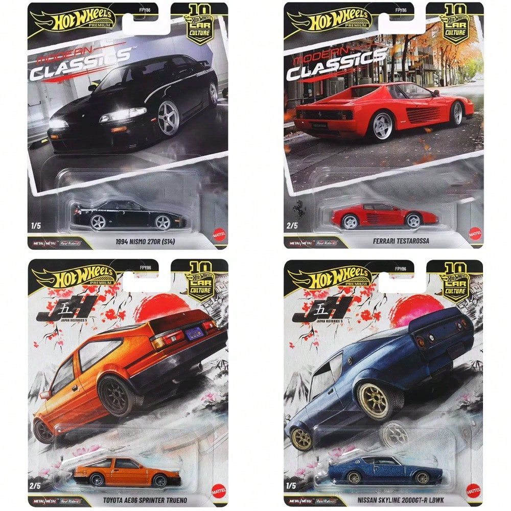 Hot Wheels Premium Car Culture Series, Modern Classics & Japan ประวัติศาสตร์, Ferrari / Toyota