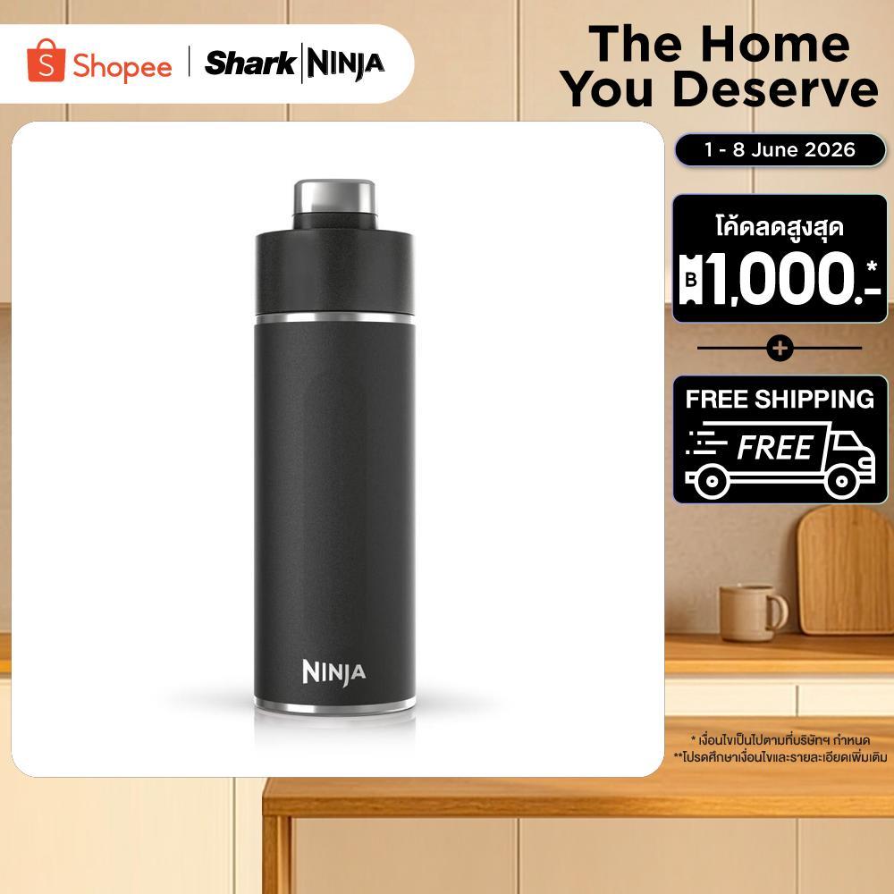 (ของแถม) PREMIUM NINJA Thirsti 700ml Travel Bottle กระติกน้ำ - Black