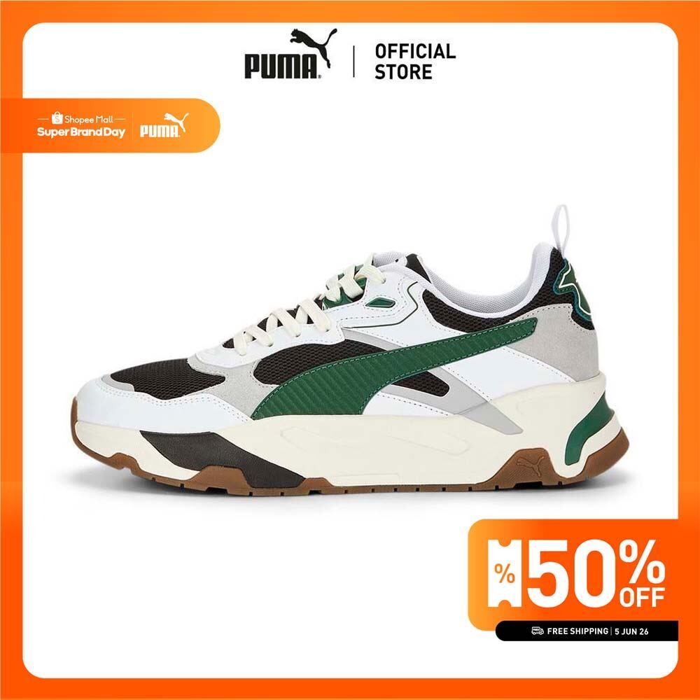 PUMA BASICS - รองเท้าผ้าใบผู้ชาย Trinity สีดำ - 38928905