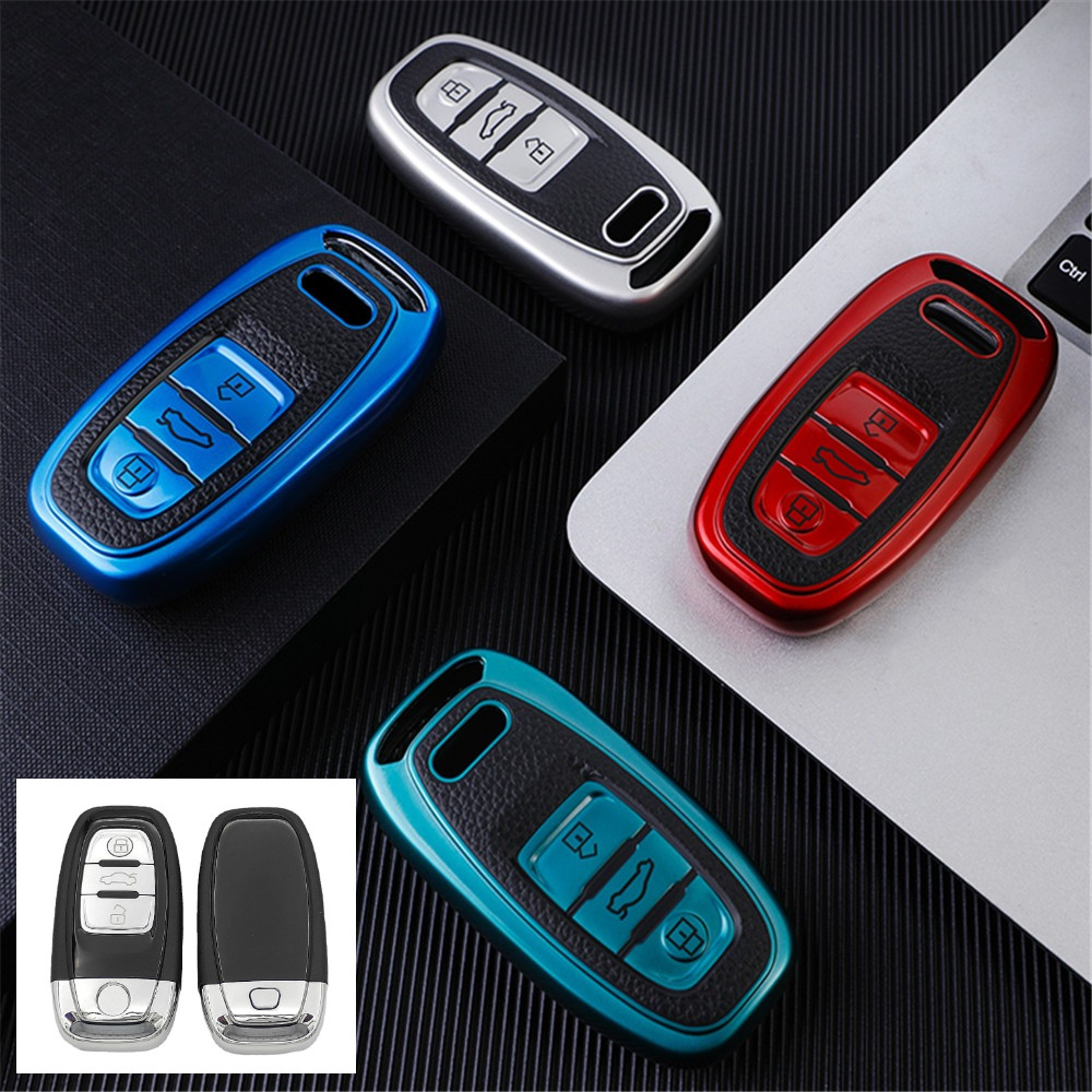 หนัง TPU รถ Remote Key Case สําหรับ Audi A1 A3 8V A4 B8 B9 A5 A6 C7 A8 Q3 Q5 Q7 S4 S6 S7 S8 R8 TT ผู