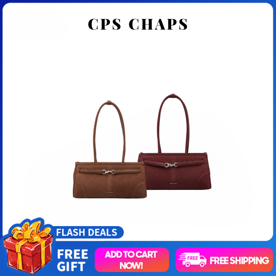 【สินค้าพร้อมส่ง】💯ของแท้ CPS CHAPS MINI BELT DETAIL SHOULDER BAG ความจุ พกพาได้ ทำงาน กระเป๋าถือ สะพา