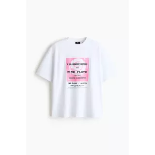 H&M(เอชแอนด์เอ็ม) เสื้อยืดทรงโอเวอร์ไซส์ ผู้ชาย 1159823_24