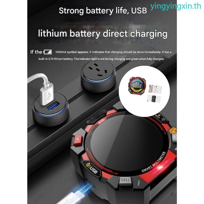 YIN มัลติมิเตอร์แบบดิจิตอลโวลต์มิเตอร์ความต่อเนื่อง NCV Meter ความต้านทานเครื่องทดสอบดิจิตอล