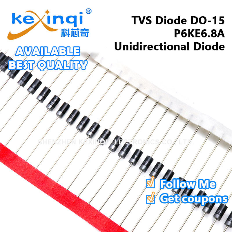 (1-20 ชิ้น) P6KE6.8A DO-15 TVS ไดโอด 600W ไดโอดทิศทางเดียว