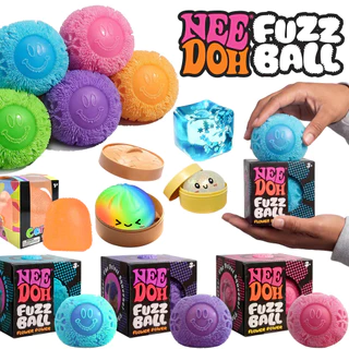 NeeDoh Fuzz Ball Soft Slow Rebound Fidget ของเล่นที่มีประสิทธิภาพความเครียด Reliever สําหรับเด็กผู้ใหญ่ของขวัญ
