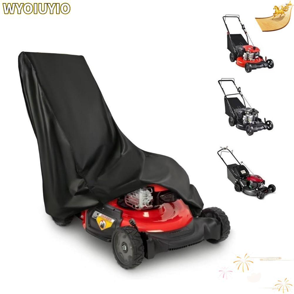 WYOIUYIO ฝาครอบเครื่องตัดหญ้า, 210D โพลีเอสเตอร์ Rain & Tear-Resistant Push ฝาครอบเครื่องตัดหญ้า,ทุกสภาพอากาศ UV ป้องกันฝุ่นเครื่องตัดหญ้าเก็บ