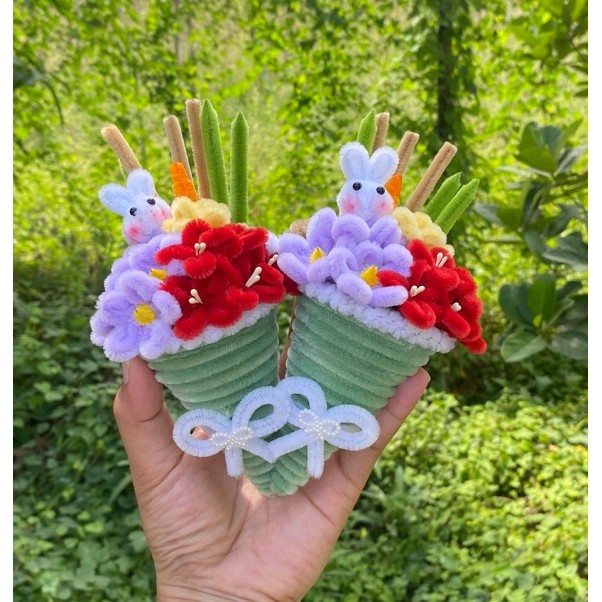 กรวยไหว้ครู กรวยดอกไม้กระต่ายน้อย🐰