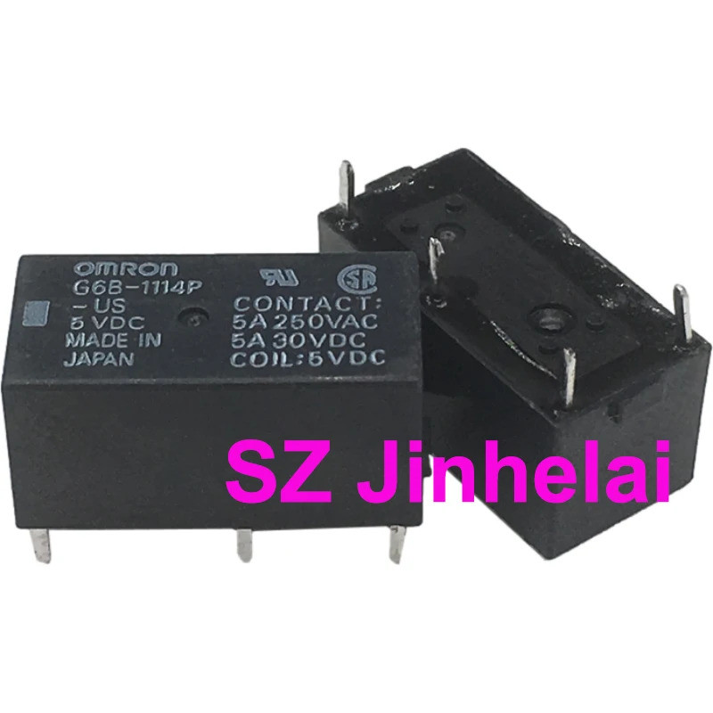 10pcs G6B-1114P-US DC5V DC12V G6B-1114P-FD-US G6B-1114P-FD-US-P6B DC24V รีเลย์แท้ 5VDC 12VDC 24VDC