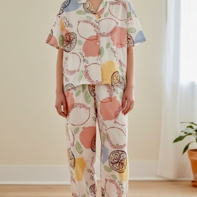 Muslin Pajamas ผ้าcottonบางเบาใส่