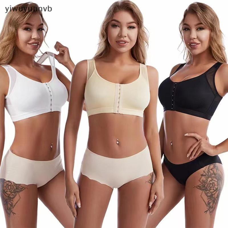 Yiwuyuanvb] ผู้หญิงโพสต์ศัลยกรรมผ่าตัดด้านหน้าเปิด Full Support Recovery Bra Non-เบาะลวดฟรีโพสต์เต้านม Augmentation Operative Bra ใหม่