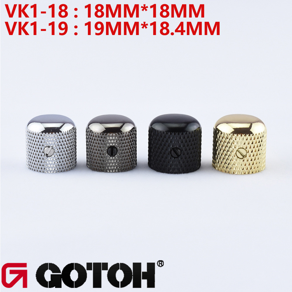 Made in JapanOriginal GOTOH โดมทองเหลืองลูกบิดโลหะสําหรับกีตาร์เบส VK1-18 / VK1-19