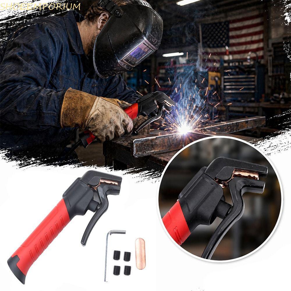 SHOEEMPORIUM แหนบเชื่อม, ทนความร้อน Heavy Duty เชื่อม Electrode Holder, Professional ฉนวนจับ Ergonomic 600A Electrode Clamp สําหรับช่างเชื่อม