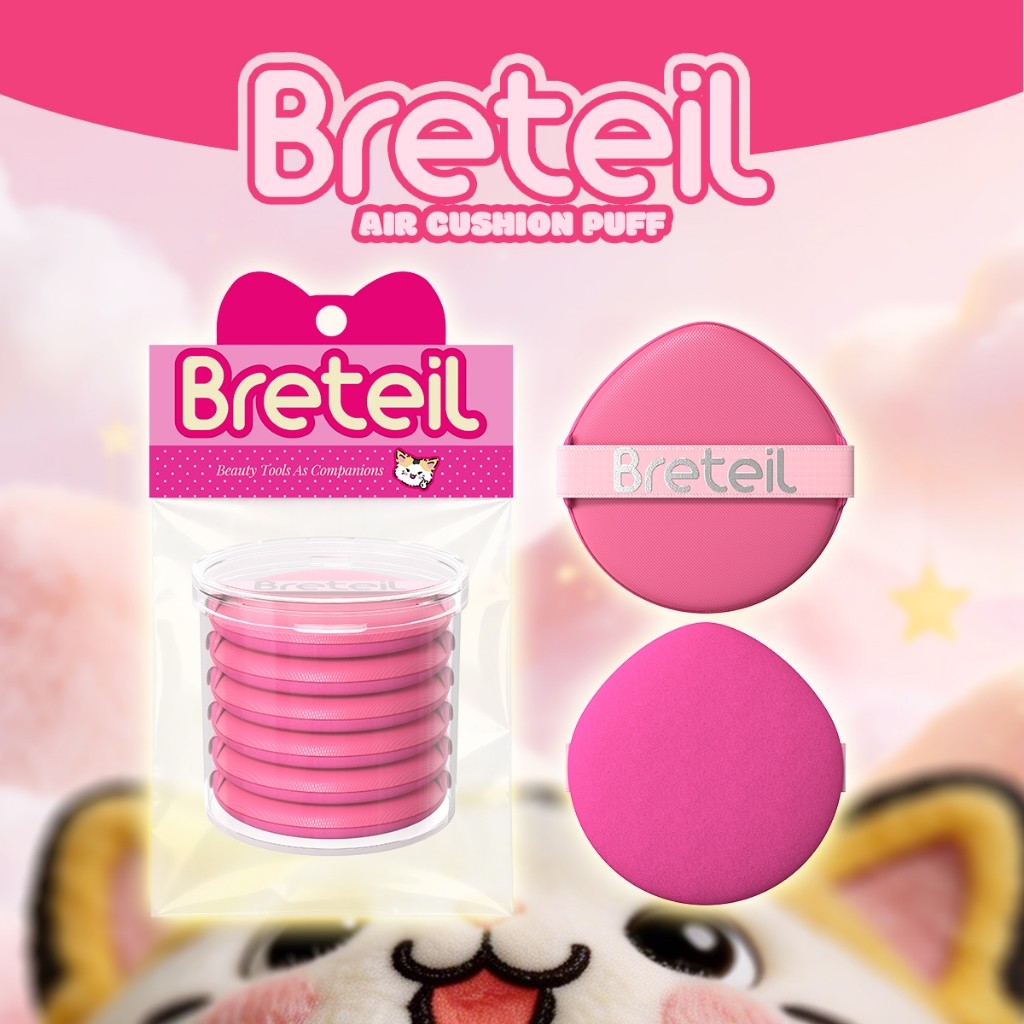 Breteil พัฟคุชชั่น - พัฟอเนกประสงค์สำหรับใช้แทนคุชชั่น รองพื้นชนิดเหลว และบีบีครีม BR-P11