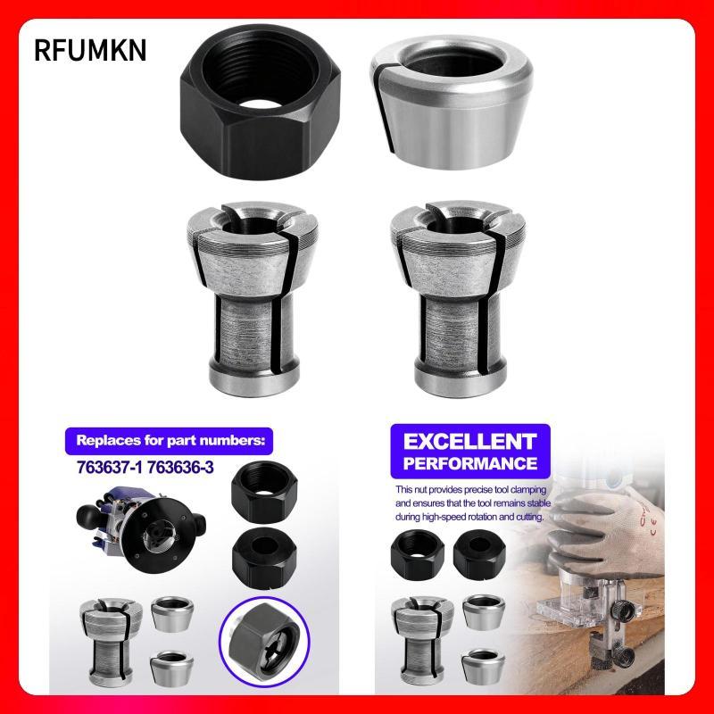 [rfumkn] Collet Nut Kit Metal Professional Accessory อะไหล่ประสิทธิภาพสูงสําหรับ RT0700C RT0701C RT0