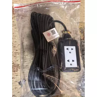 ปลั๊กสนาม 2x4 บล็อกยาง สายไฟ VCT2x1 กำลังไฟสูงสุด 2500วัตต์ ความยาว 5 10 20 30เมตร สำหรับใช้ในบ้าน กลางแจ้ง ปลอดภัย