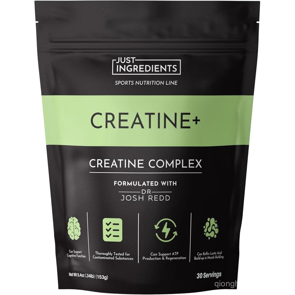 JUST INGREDIENTS Creatine Monohydrate Powder with Rejen Fulvic Mineral Complex - พอร์ต Muscle Recove