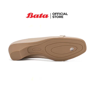 Bata บาจา รองเท้าคัทชูแบบสวม เสริมส้น 1 นิ้ว สำหรับผู้หญิง รุ่น MARISKA สีเบจ 6318110 สีดำ 6316110