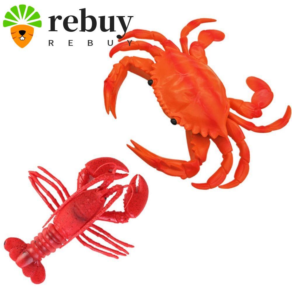 ซื้อซ้ํา ของเล่นปูจําลอง,ของเล่นจําลองสัตว์ทะเลรุ่นบีบแกนนําของเล่น,ความรู้ความเข้าใจของเล่นทําเสียงปูขนาดใหญ่กุ้งก้ามกรามจําลองกุ้งก้ามกรามของเล่น Prop ตกแต่ง