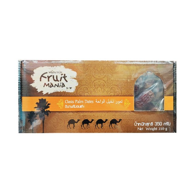 ฟรุ๊ตมาเนีย อินทผลัมอบแห้ง Fruit Mania Oasis Palm Dates 350g.