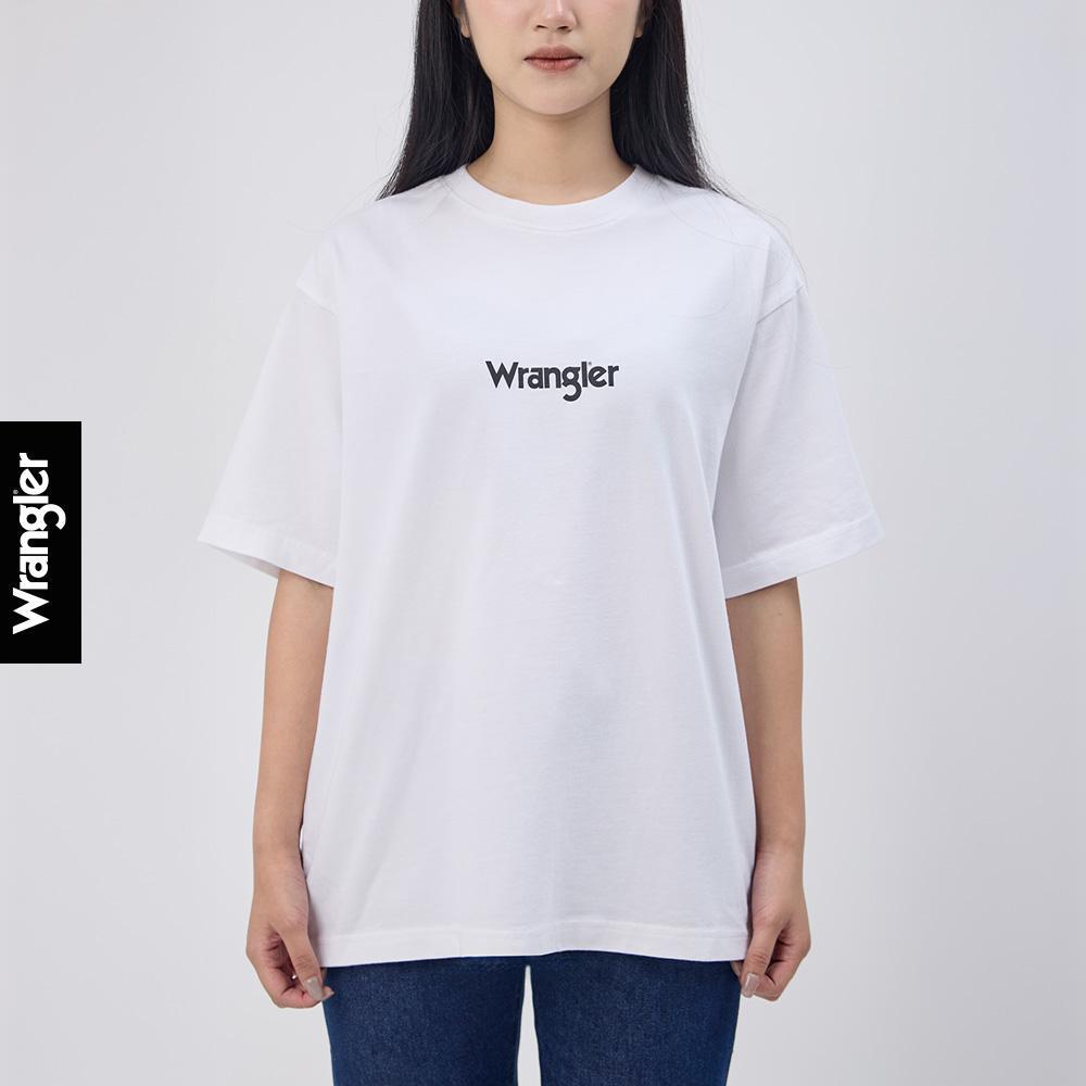 WRANGLER เสื้อยืดแขนสั้นผู้หญิง คอลเลคชั่น Everyday ทรง Relaxed รุ่น WR F325WTSSN06 สีขาว