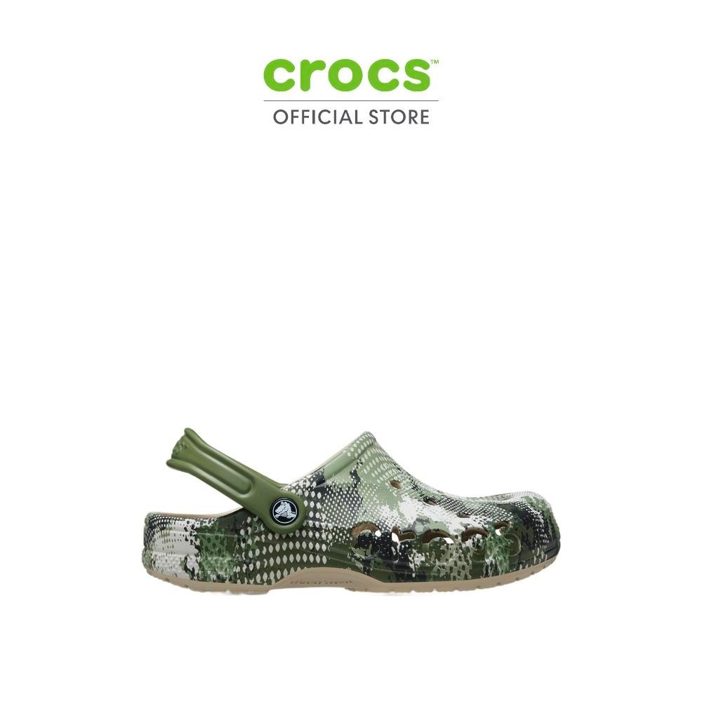 CROCS รองเท้าลำลองผู้ใหญ่ BAYA SEASONAL PRINTED CLOG รุ่น 206230-2V3 - COBBLESTONE