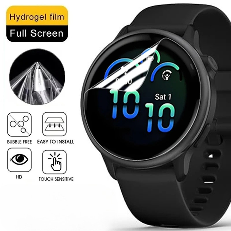 ฟิล์มกันรอยสําหรับผู้เบิกทาง Garmin 158 165 245 245M 255M 255S 265 265S 45S 945 955 965 พลังงานแสงอาทิตย์โค้งคอมโพสิตขอบสีดําป้องกันหน้าจอ Anti scratch ฟิล์มป้องกัน