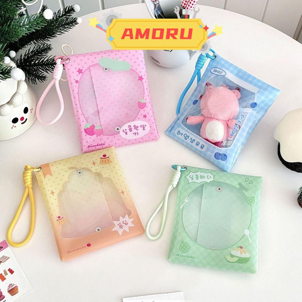 AMOR12U7 กระเป๋าตุ๊กตา, PVC Cotton Doll Out Bag, Multi-functional With Hanging Rope 10cm Doll Storag