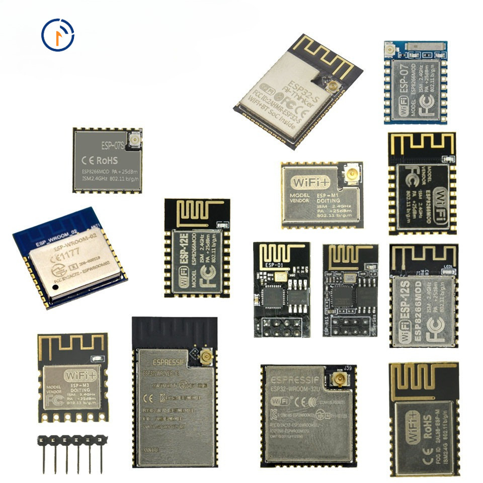 ESP8266 ESP-01 ESP-01S ESP-07 ESP-12E ESP-12F ESP-32 ESP-32S ESP32-S ESP-WROOM-32 ESP-WROOM-32U ESP3