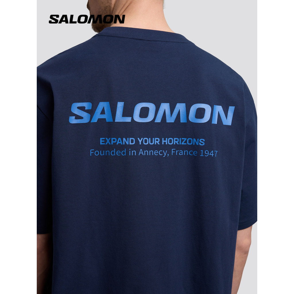 Salomon Outdoor Mens City Casual เสื้อยืดแขนสั้นอินเทรนด์