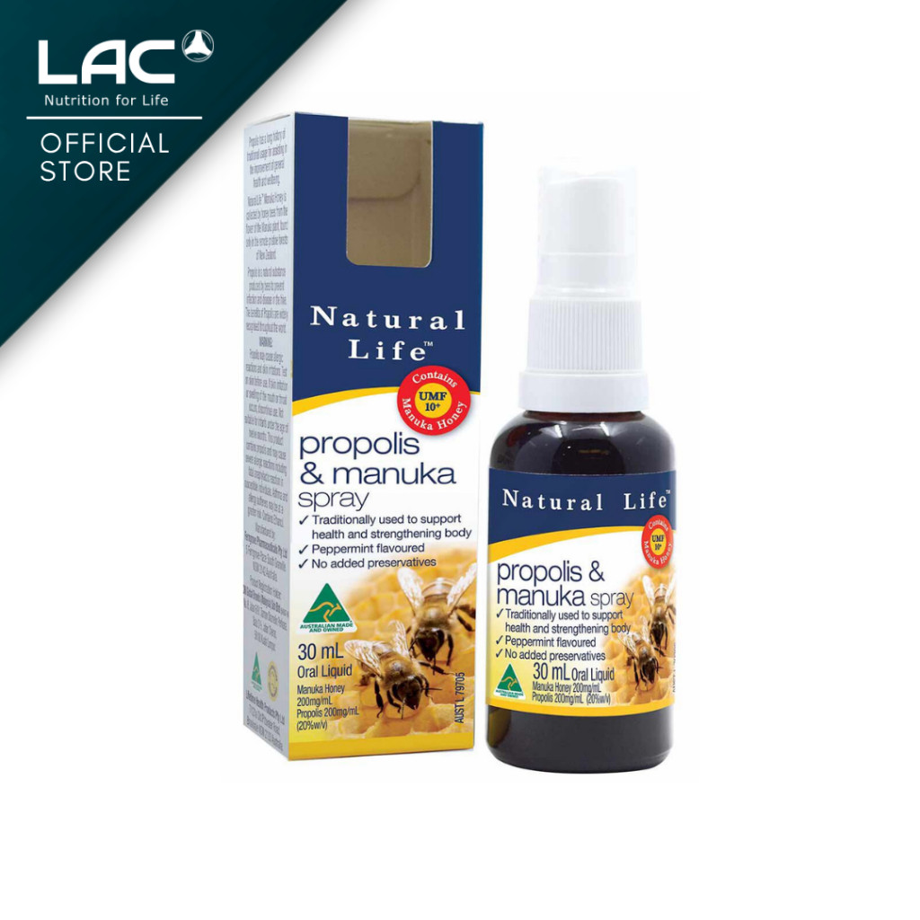 [Expiry Aug 2028] NATURAL LIFE Propolis And Manuka Spray (30ml) 05200050