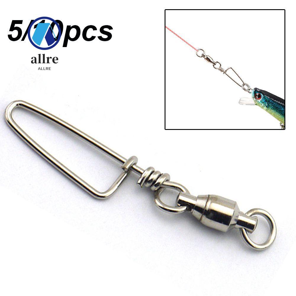 ALLRE 5/10 ชิ้น Rolling Swivel Solid Ring ขนาด 0 # ถึง 8 # Heavy Duty Ball
