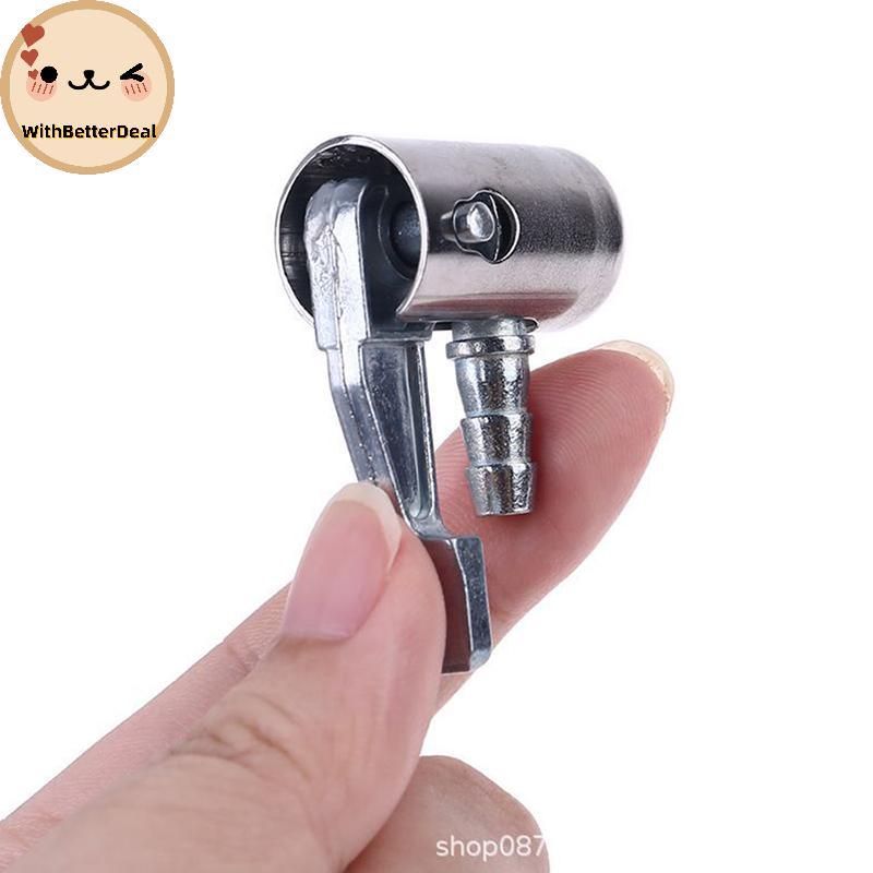 Inflator หัวฉีดปั๊มลมอะไหล่ซ่อมโลหะผสมสังกะสีปากจักรยานรถยนต์ไฟฟ้า TH