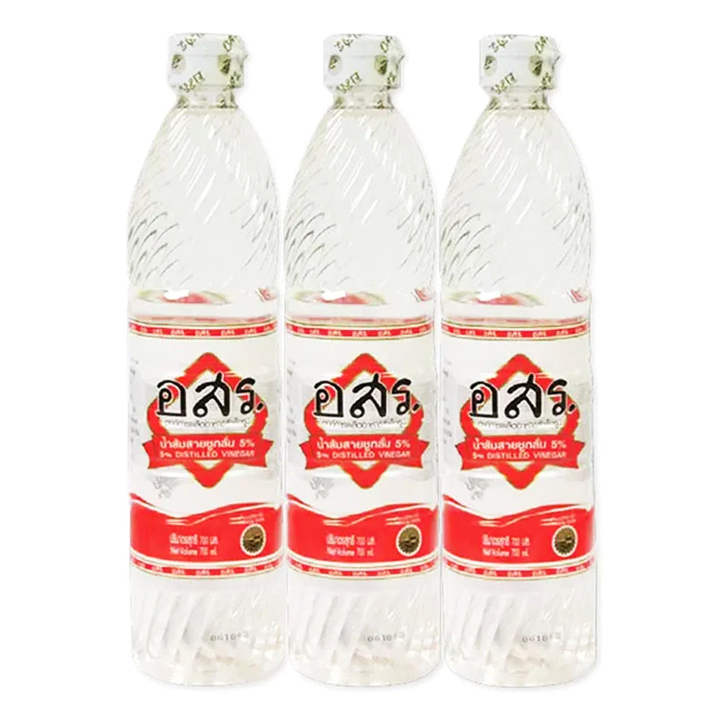 น้ำส้มสายชู อสร. 700 มล.x 3ขวด AORSORROR Distilled Vinegar แพ็คสุดคุ้มคู่ครัว เนื้อใสบริสุทธิ์ ดองผักทำน้ำจิ้มแซ่บโดนใจ