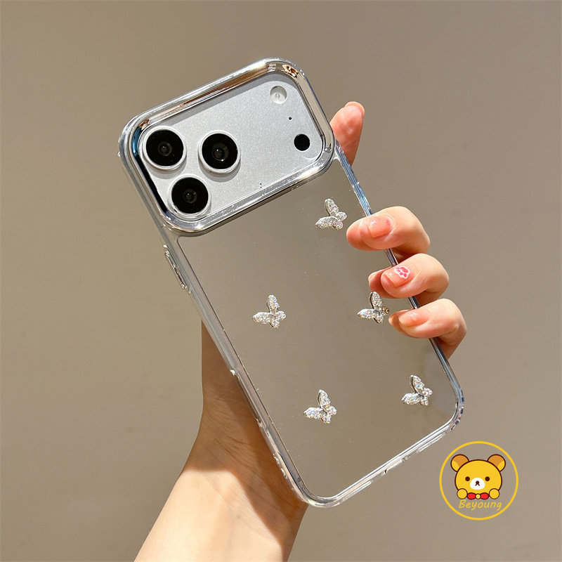 3D ผีเสื้อเคสโทรศัพท์สําหรับ Tecno Pop 10 9 Camon 30S 20 12 Pro Pova 7 Ulta 6 Neo Pro Slim 5G 4G ฝาครอบการ์ตูนน่ารักกระจกปลอก