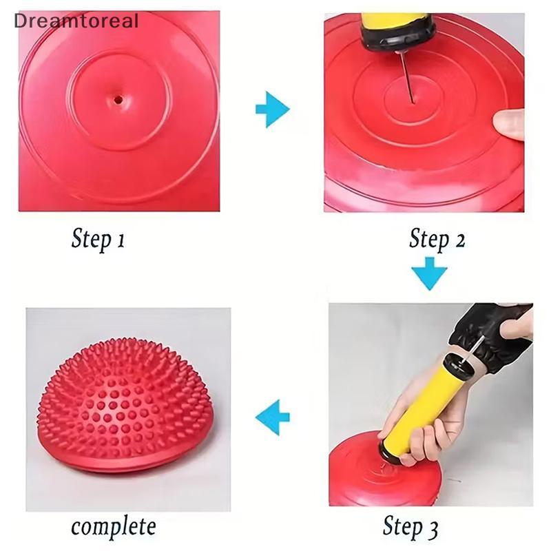 [DMT] Inflatable Half-Ball Massage Balance Training Ball Tactile Ball Fitness Ball Non-Slip Core Tra