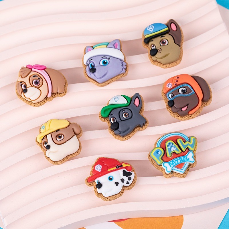 [4 @] ใหม่สไตล์เรซิ่นอุปกรณ์เสริมการ์ตูนอุ้งเท้าทีม ทําเอง ครีมกาวเคสโทรศัพท์แพทช์อุปกรณ์ผมกล่องเก็บวัสดุตกแต่ง XM