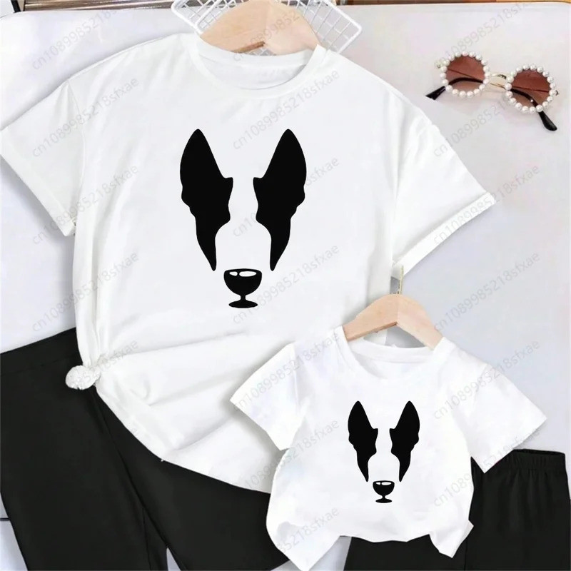 Bogo Terrier เสื้อยืดเด็กผู้ชายน่ารักการ์ตูนพิมพ์เสื้อผ้าเด็กเสื้อยืด O-คอสบายแขน P